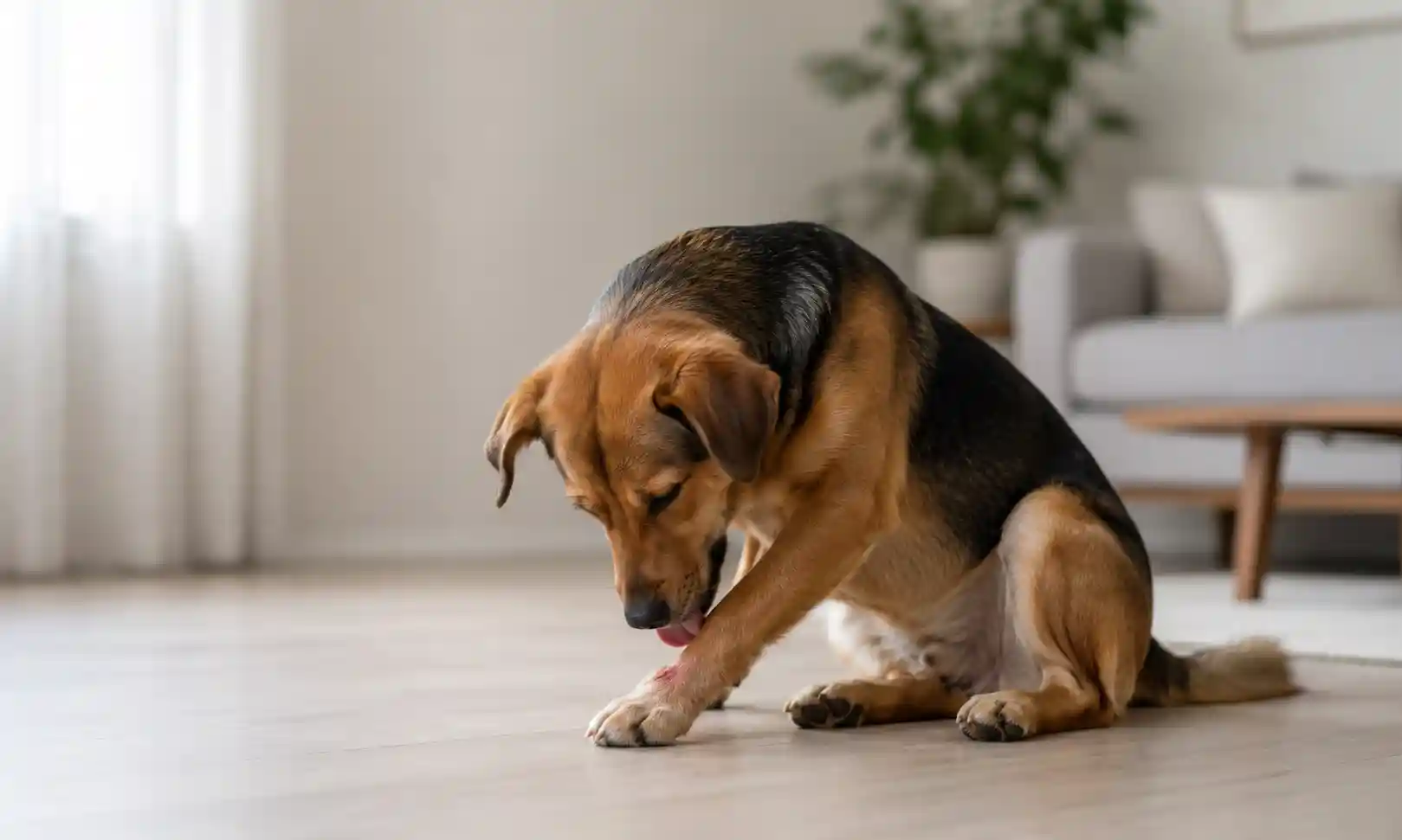 why is my dog licking his paw